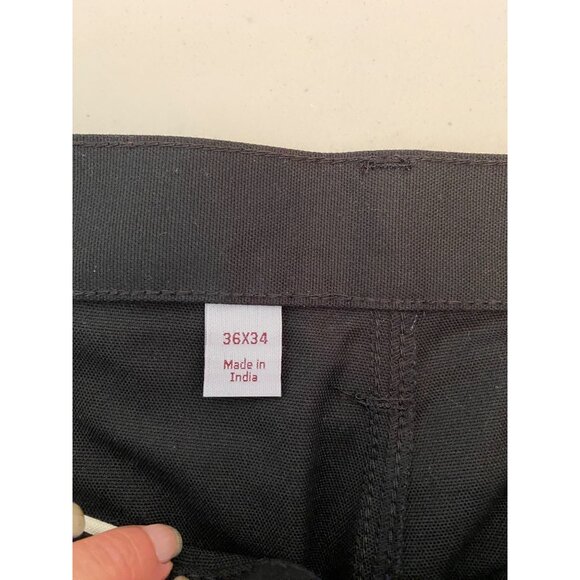 Carhartt Mens Black Relaxed Fit Pants 36X34 Cotton/Polyester Blend - Picture 5 of 12